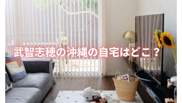 武智志穂が沖縄移住した場所はどこ 広くて素敵な自宅は山の上の一軒家 がちまむ